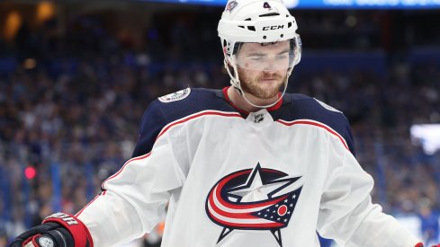 Columbus Blue Jackets defenseman Scott Harrington will be in the lineup for Game 1 against the Boston Bruins.