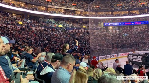 The Columbus Blue Jackets saw a record crowd for Game 4