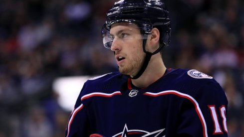 Pierre-Luc Dubois has five points in eight playoff games for the Blue Jackets, but his presence on the ice has been scarce.