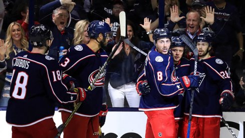 The Blue Jackets are hoping to celebrate Monday night in Columbus.