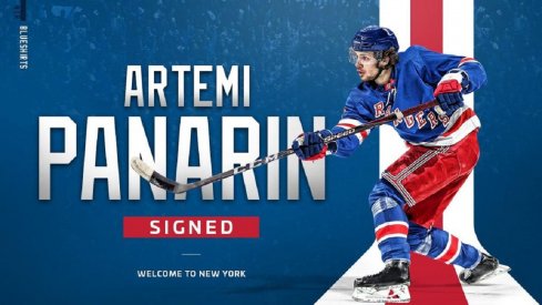 Panarin signs with the Rangers