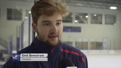 Blue Jackets prospect Emil Bemstrom.