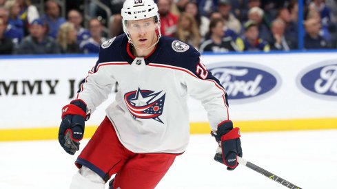 Riley Nash has four points in nine games this season with the Columbus Blue Jackets.