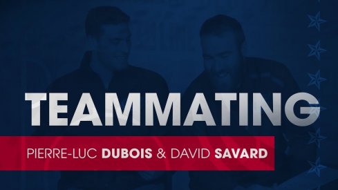 Pierre-Luc Dubois and David Savard try to see how much they know about one another during their teammating segment