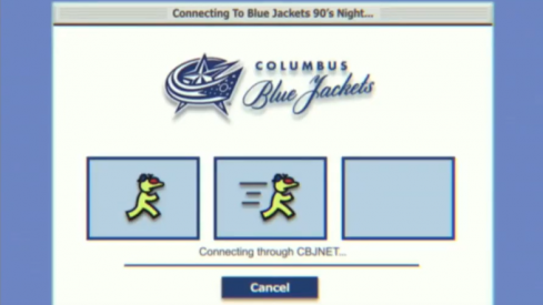 The Blue Jackets had 90's night and they had an amazing video attached with it.