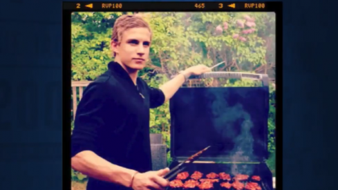The Columbus Blue Jackets put Alexander Wennberg through the wringer after seeing a photo of him cooking burgers on a grill. 