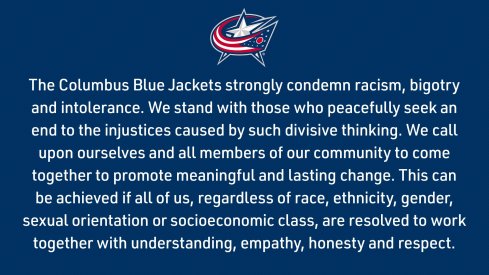 Blue Jackets' statement.