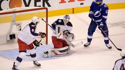  Joonas Korpisalo making another save