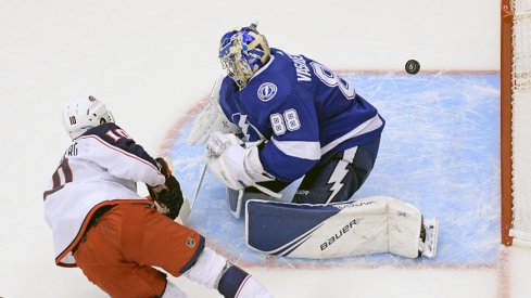 Five different calls of Alexander Wennberg's beautiful Game 2 goal against the Lightning.