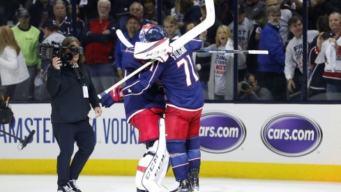 Hugs! These two were acquired for draft picks and Marc Methot.