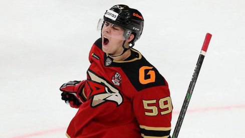 Chinakhov celebrates a goal