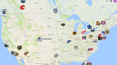 NHL Map