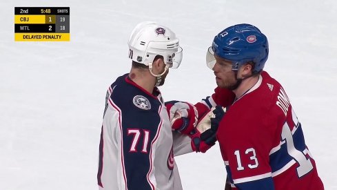 Nick Foligno and Max Domi