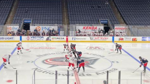 The Columbus Blue Jackets Split Their Roster For A Wednesday Night Scrimmage