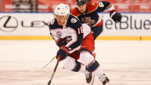 Max Domi plays against the Florida Panthers