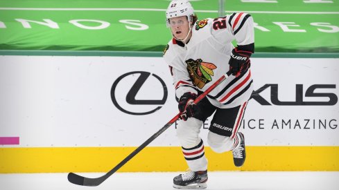 The Columbus Blue Jackets have acquired young defenseman Adam Boqvist from the Chicago Blackhawks.