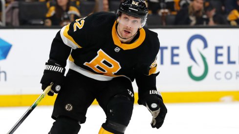 Boston Bruins center Sean Kuraly (52) during the first period against the Edmonton Oilers at TD Garden.