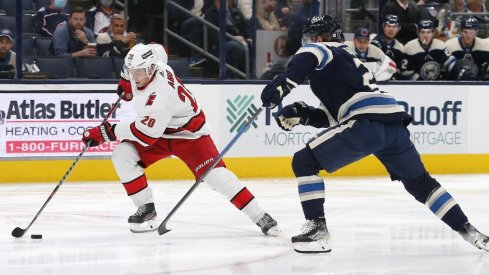 Carolina soundly defeated Columbus in their first clash of the season, winning 5-1 at Nationwide Arena in October.