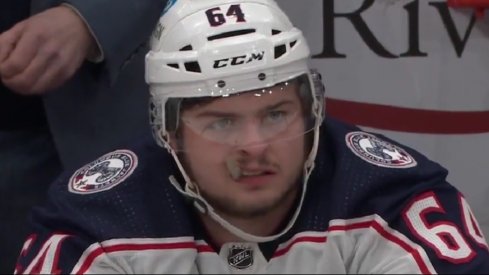 Trey Fix-Wolansky scored in the third period of his first career NHL game, giving the Columbus Blue Jackets their first lead of the game in an eventual 5-4 win.