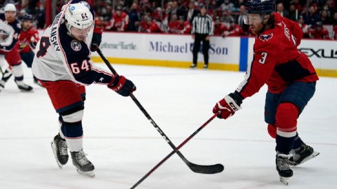 Trey Fix-Wolansky skates in his first career NHL game