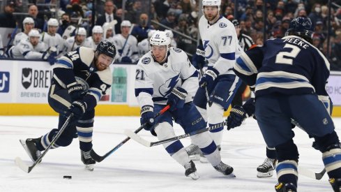 Columbus and Tampa Bay will meet more times this week than they have all season, with a home-and-home that begins Tuesday in Tampa. The Lightning won 7-2 in January's lone meeting.