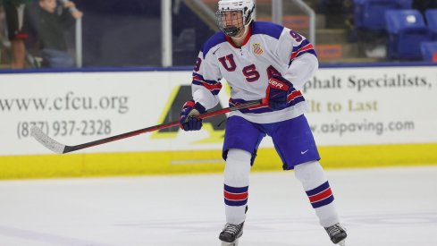 Jimmy Snuggerud skates for U18 Team USA