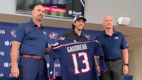 Johnny Gaudreau will wear #13, a number the briefly belonged to rookie Kent Johnson last season.