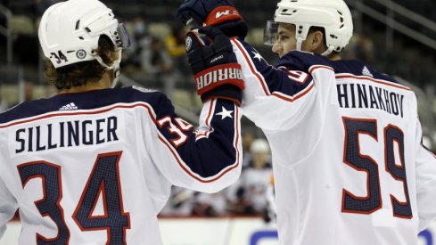 Cole Sillinger makes his preseason debut Monday, while Yegor Chinakhov looks to continue a hot exhibition season. 