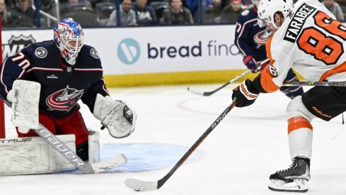 Blue Jackets goaltender Joonas Korpisalo played well against Philadelphia in Columbus' 5-2 win last week over the Flyers. 