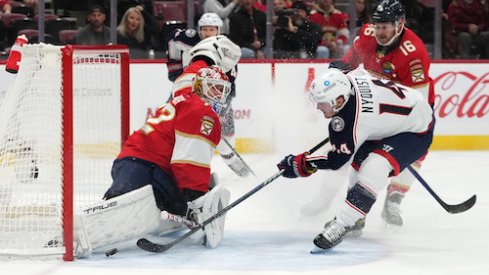 Gustav Nyquist, Aleksander Barkov, and Sergei Bobrovsky