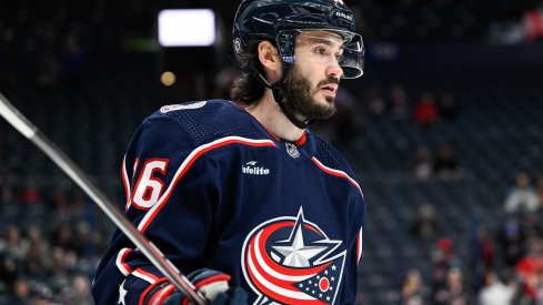 Kirill Marchenko skates at Nationwide Arena