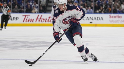  Patrik Laine carries the puck