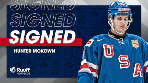 The Blue Jackets signed Hunter McKown to a three-year ELC