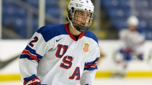 USNTDP prospect Will Smith skates in the Top Prospects Challenge.