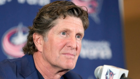 Columbus Blue Jackets introduce Mike Babcock as their new head coach during a press conference at Nationwide Arena.