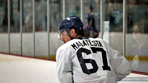 James Malatesta skates at Blue Jackets development camp.