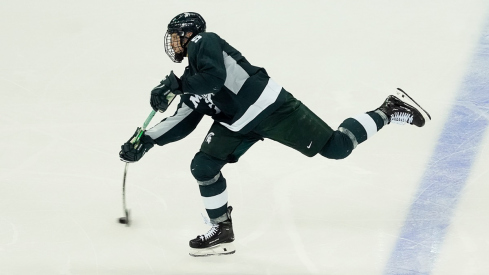 Michigan State University defenseman Artyom Levshunov