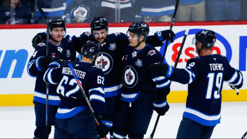 Playing their sixth game in nine nights, the Columbus Blue Jackets looked sluggish Tuesday night in a 5-2 loss to the Winnipeg Jets.