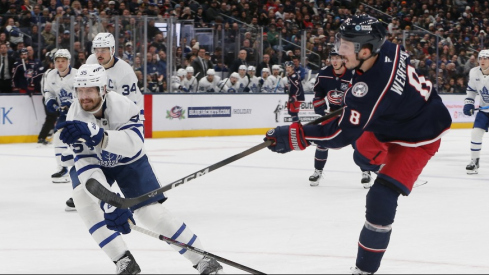 The Columbus Blue Jackets went to overtime for the seventh time in 10 games Wednesday night, and again came up short in a 2-1 loss to the Toronto Maple Leafs.