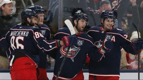 The Columbus Blue Jackets blew another third-period lead Thursday night — but Adam Fantilli's late goal and Elvis Merzlikins' perfect shootout propelled the Blue Jackets to a 6-5 victory.