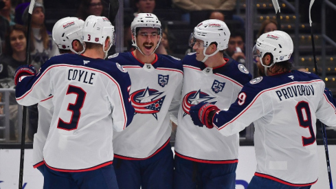 Mason Marchment scored twice and the special teams were rolling all night in the Columbus Blue Jackets 3-1 win over the Los Angeles Kings on Monday night.
