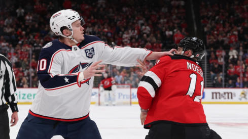 The Columbus Blue Jackets and New Jersey Devils renew pleasantries Wednesday night. Jet Greaves starts and Dysin Mayo makes his season debut. Here are five things to know before puck-drop.