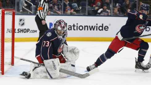 Jet Greaves was dynamite between the pipes and five different Blue Jackets scored as Columbus put the Buffalo Sabres' ten-game winning streak to bed Saturday.