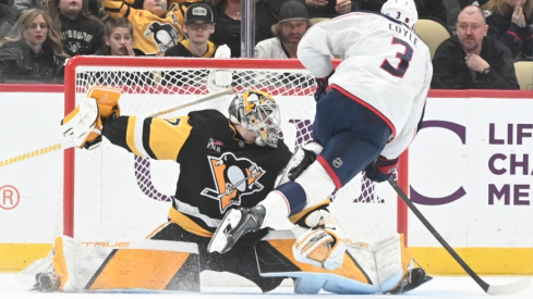 The Columbus Blue Jackets lost another late lead Saturday — but Elvis Merzlikins and Charlie Coyle turned it into a 4-3 shootout win as the Rick Bowness era remains undefeated. 