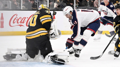 Kirill Marchenko scored early and Adam Fantilli scored late, but the Boston Bruins ended the Blue Jackets' seven-game winning streak Thursday night in a 4-2 CBJ loss.