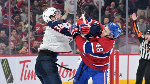 Fighting for their playoff lives, the Columbus Blue Jackets play their final road game of the regular season Saturday night when they travel to Montreal to battle the Canadiens.
