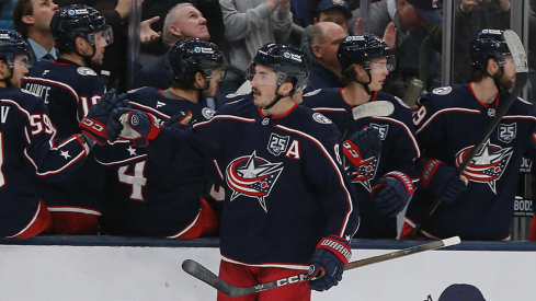 Zach Werenski and teammates