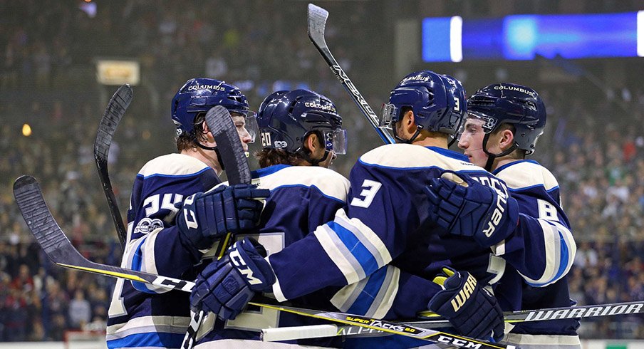 The Columbus Blue Jackets set a home wins record Thursday night.