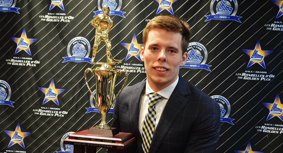 Vitalii Abramov with the Michel Brière Trophy