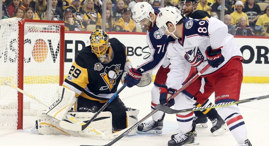 The Jackets mustered just one goal again vs. Pittsburgh